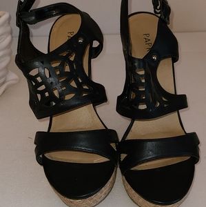 Paprika Shoes - Black wedge sandals Paprika Shoes - Black wedge sandals